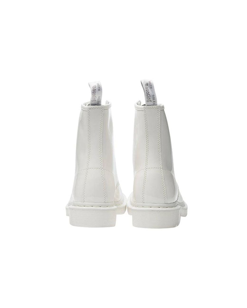 Dr. Martens White (Wmns) 1460 Mono Martin Boots