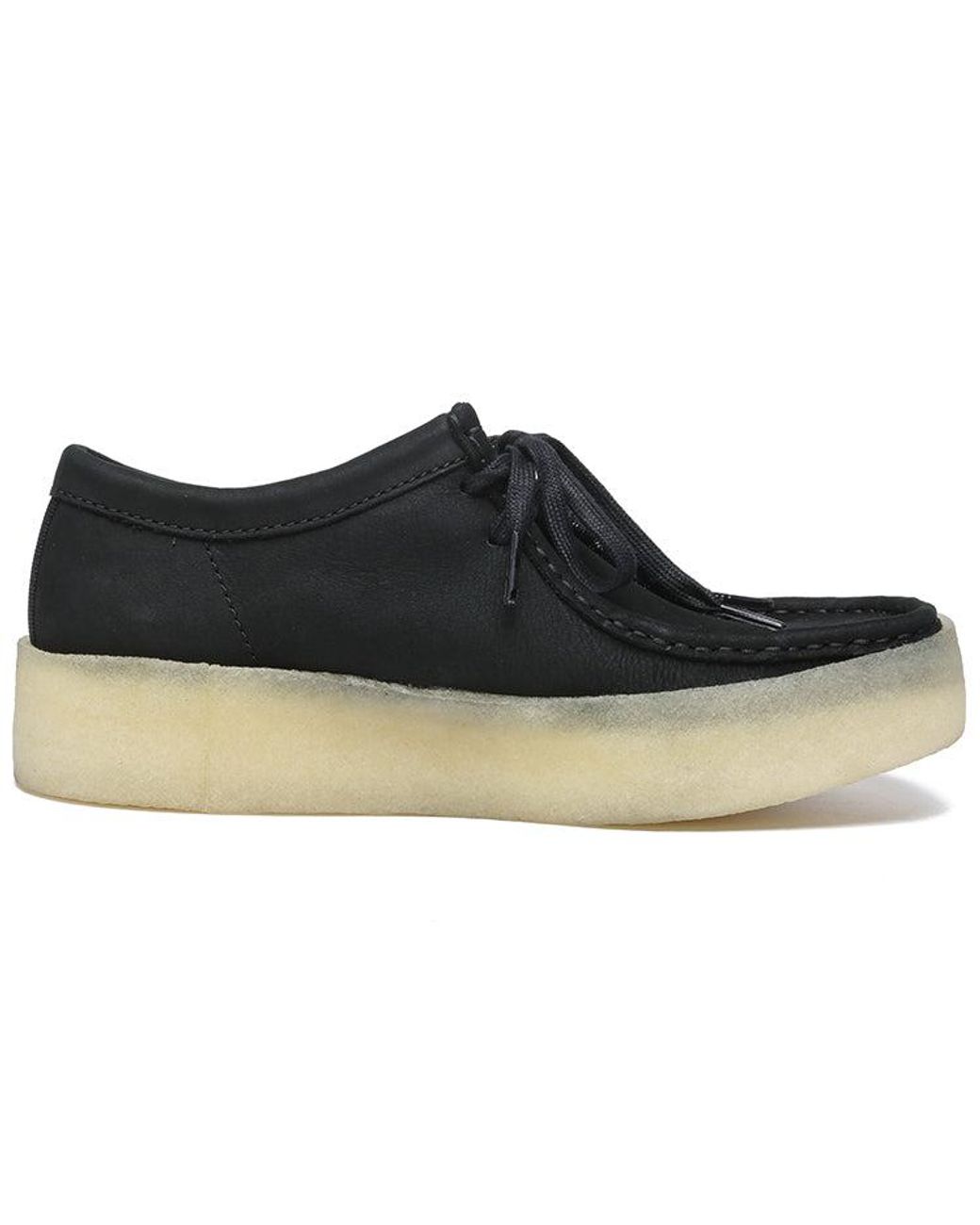 Clarks Black Wallabee Cup Nubuck' for men