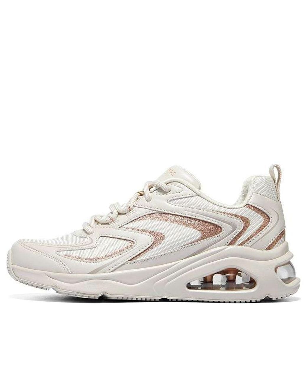 Skechers White (Wmns) Tres-Air 'Shimm Airy