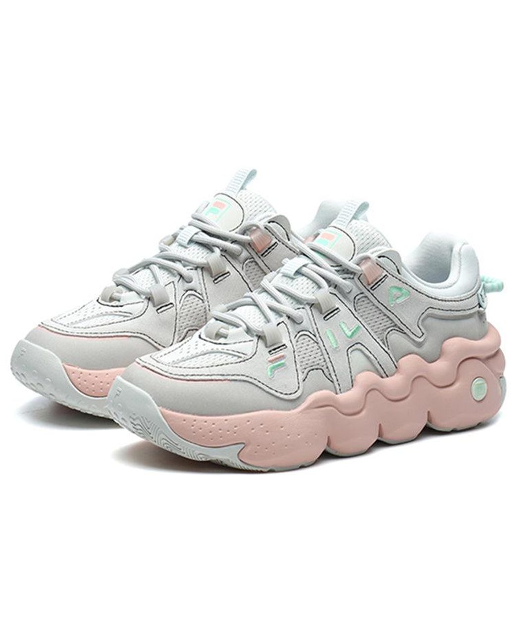 Fila White (Wmns) Barricade Low Sneakers