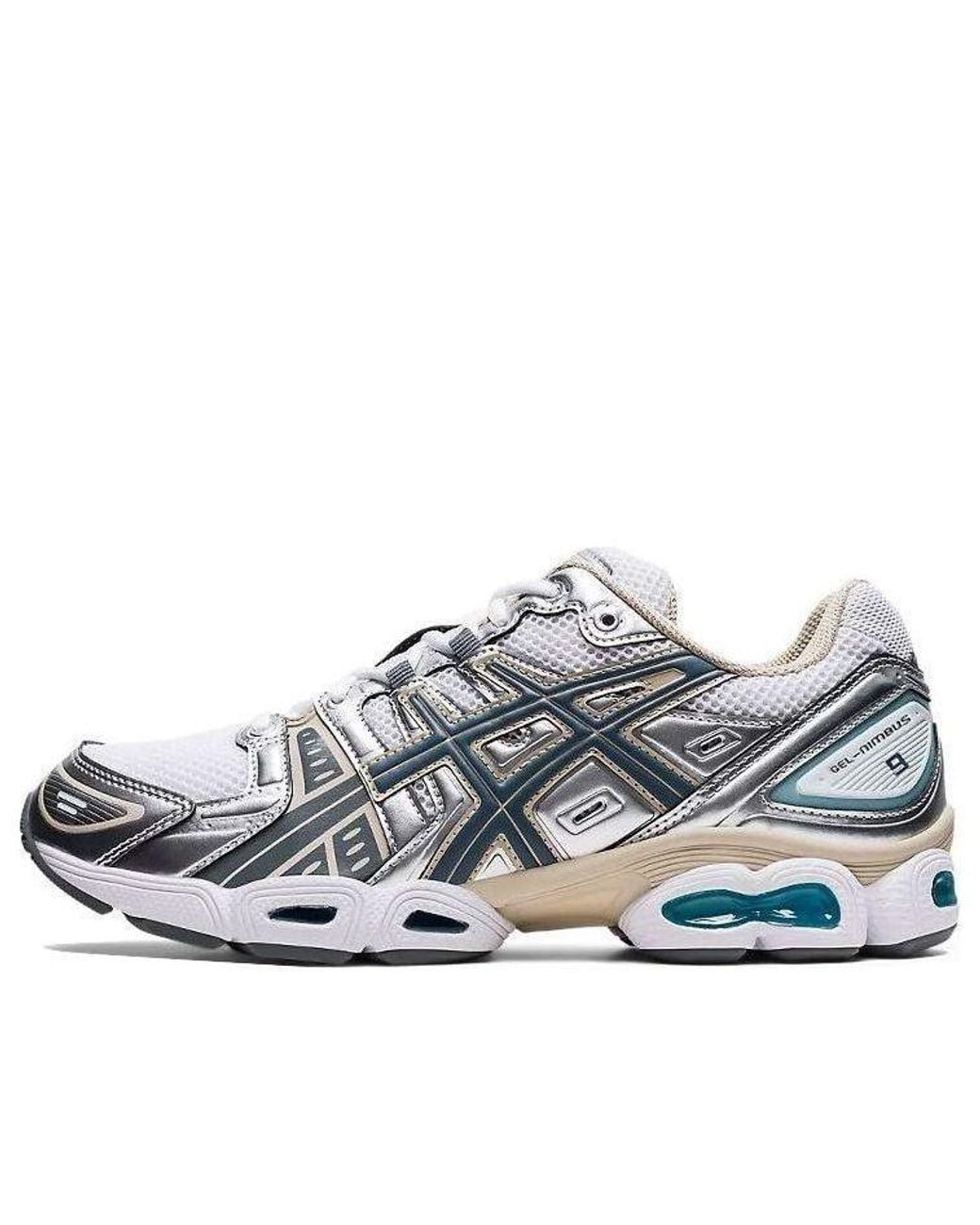 Asics Blue Gel-Nimbus 9 Steel' for men