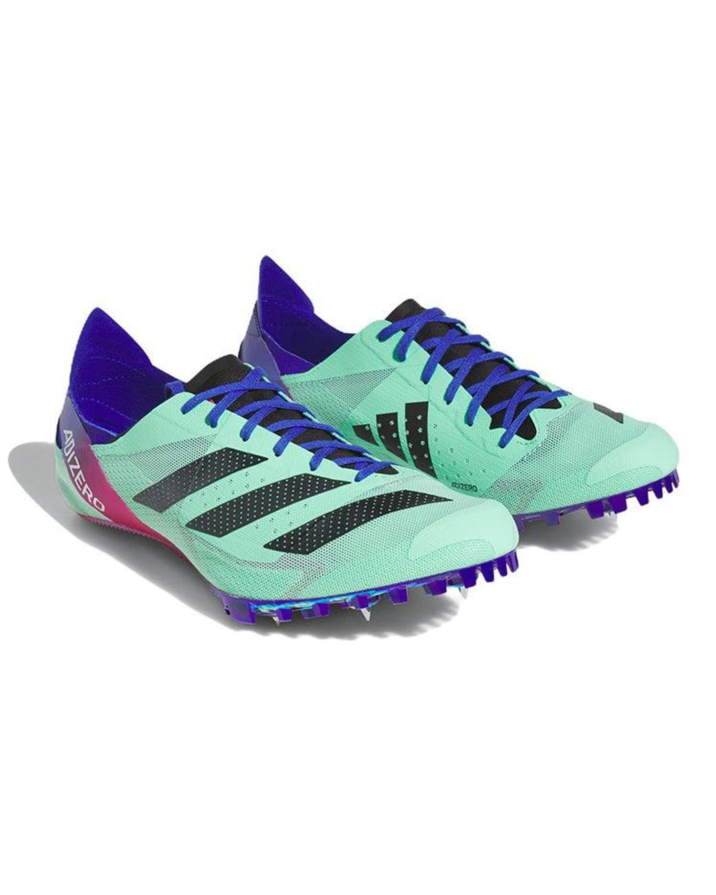 Adidas Blue Adizero Finesse Spikes 'Pulse Mint Lucid' for men