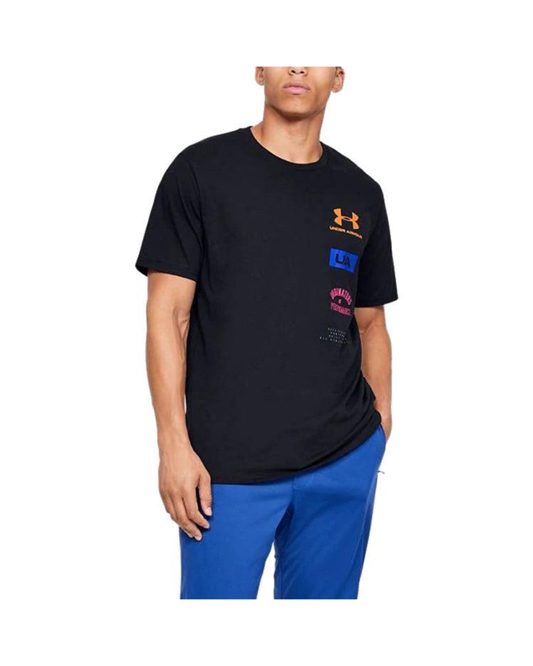 Under Armour Black Originators Of Performance Back Tee for men