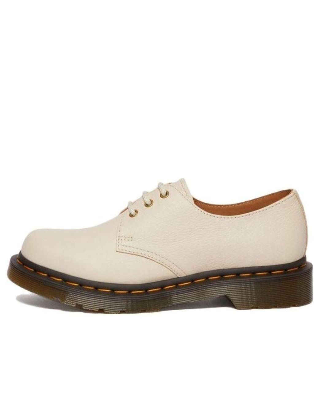 Dr. Martens White (Wmns) 1461 Virginia Leather Oxford Shoes 'Parchment'