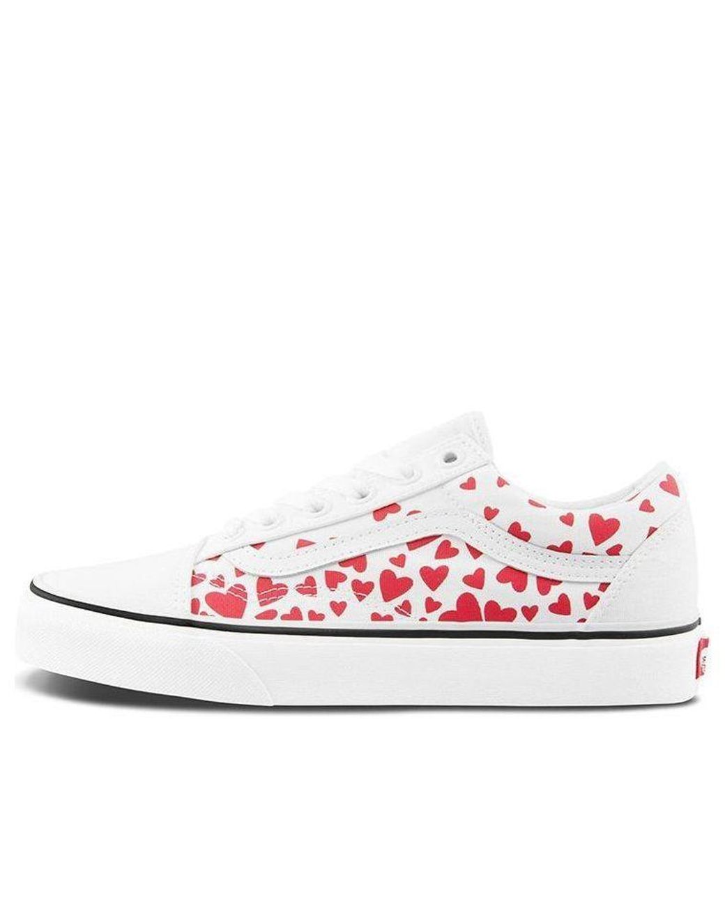 Vans White Old Skool 'Valentine Hearts' for men