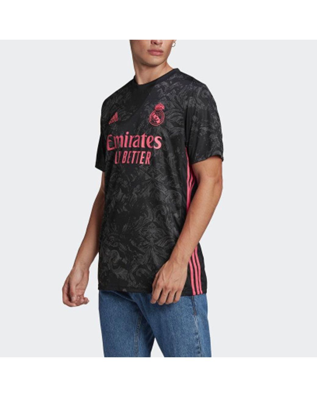 Adidas Black Soccer Sport Shirt Real Madrid