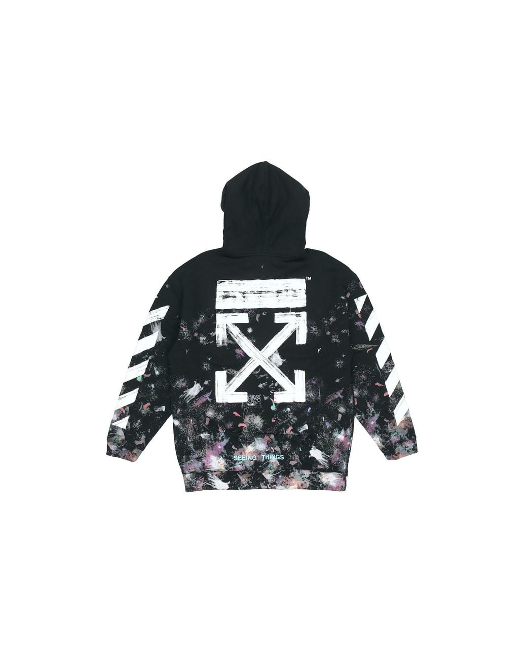 Off-White c/o Virgil Abloh Black Diagonal Stripes Logo Sweater for men