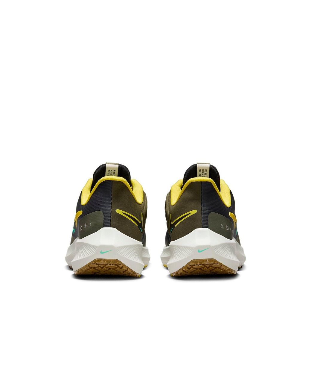 Nike Black Pegasus Turbo Shield Golden' for men