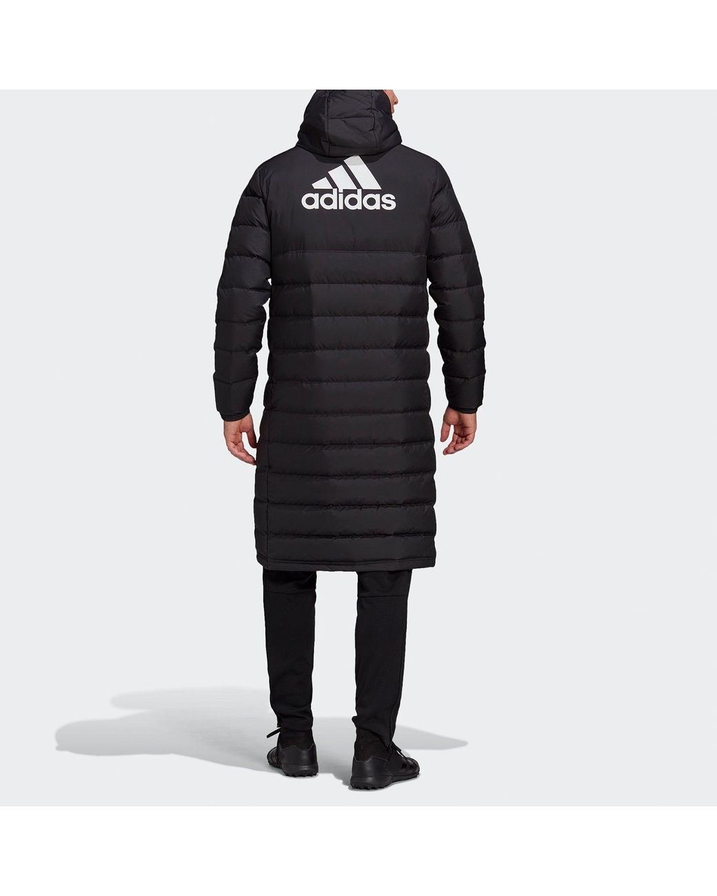 Adidas Black Tiro21L Down Football Hood Warm Down Jacket for men