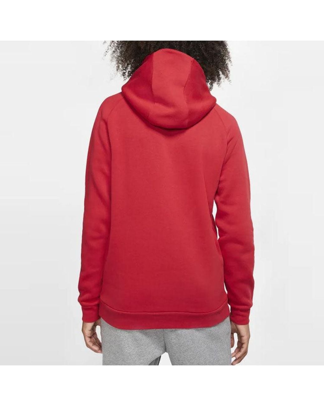 Nike Red Jumpman Chimney Printing Fleece Pullover for men