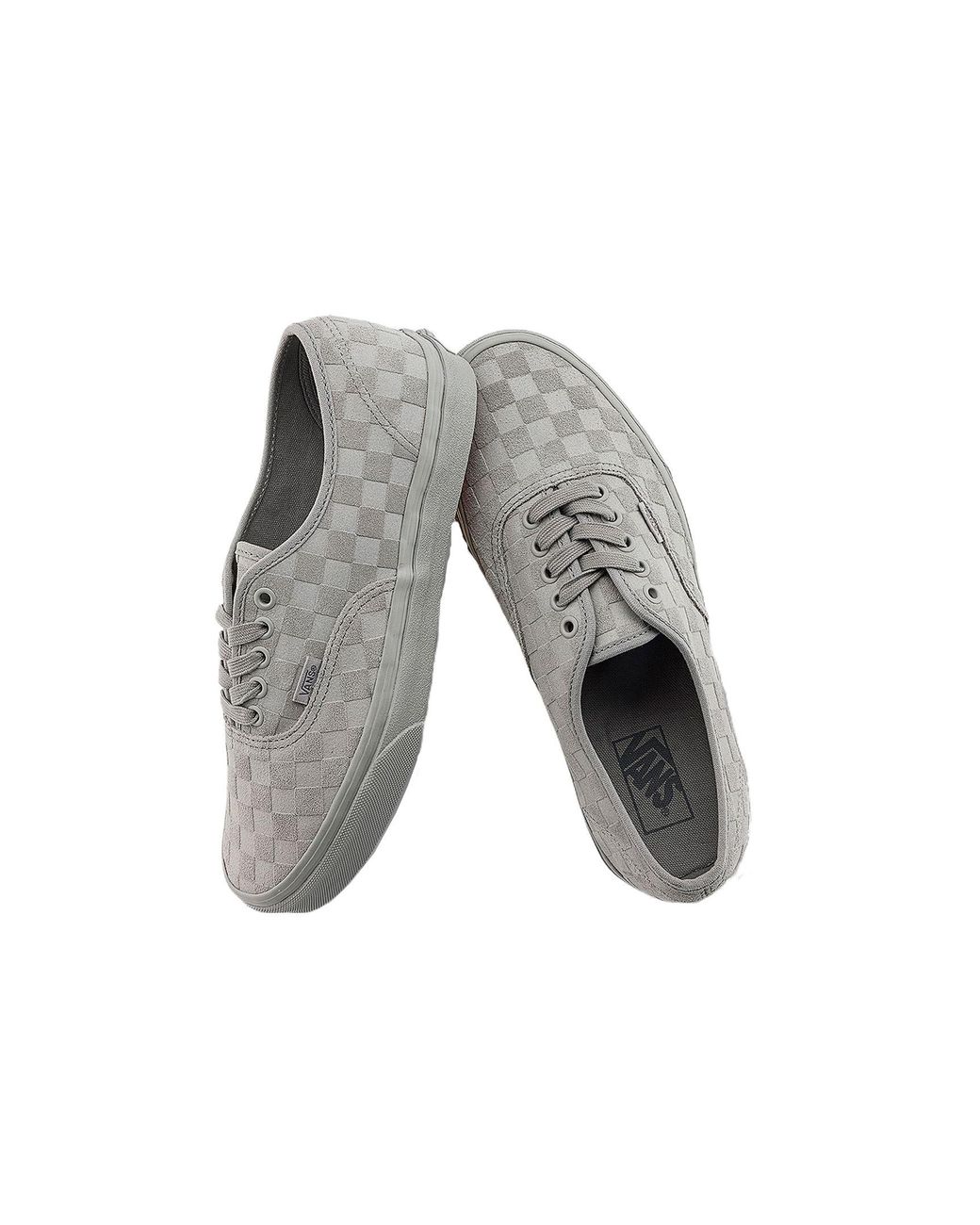 Vans Gray Authentic 'Mono Checkerboard' for men