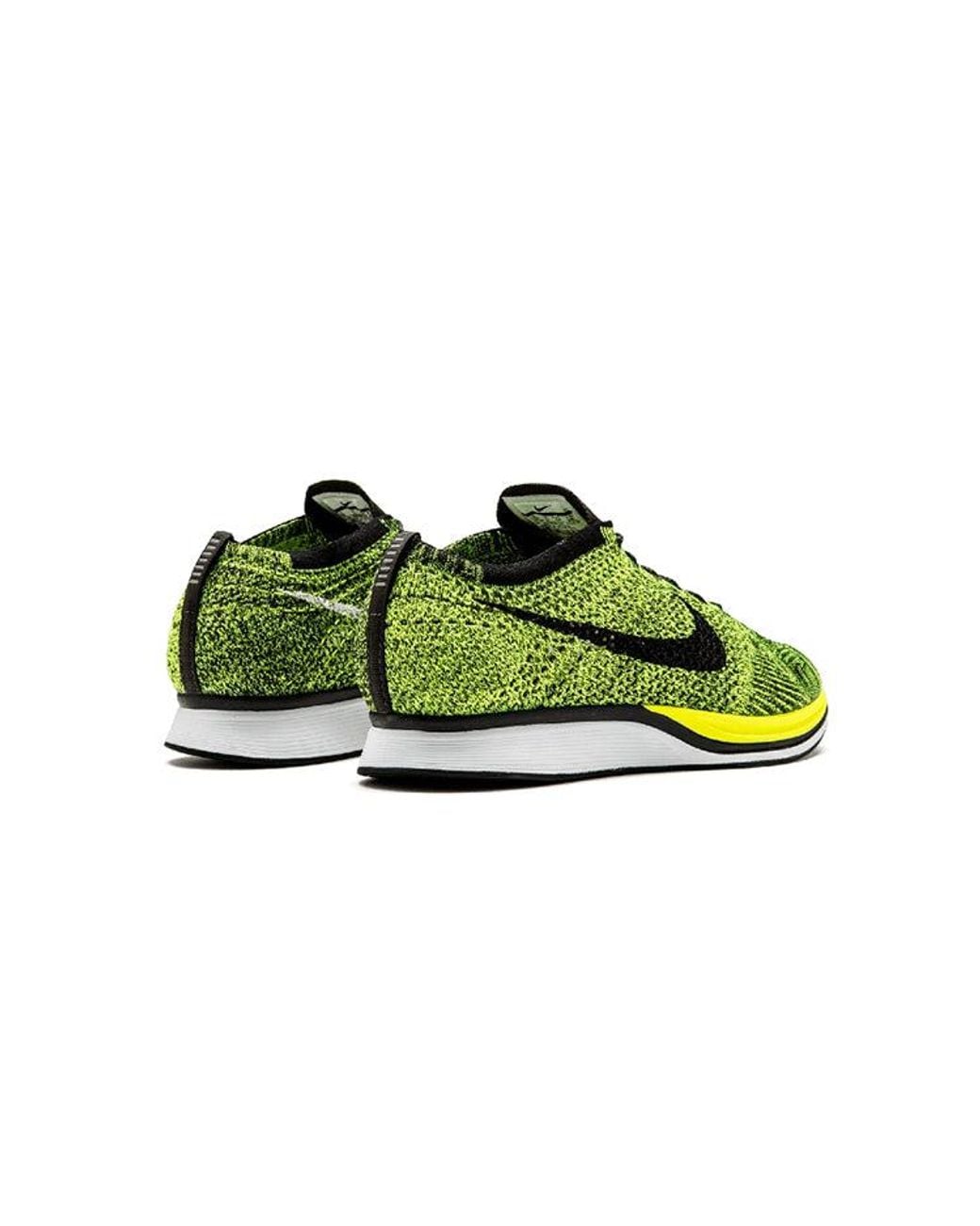 Nike Green Flyknit Racer 'Volt' for men