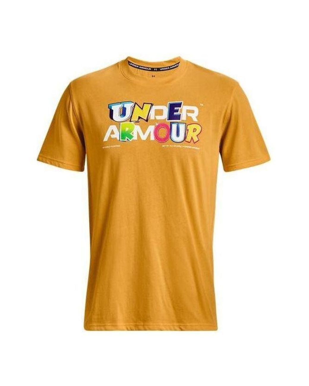Under Armour Yellow Endorsed Heavyweight T-Shirt for men