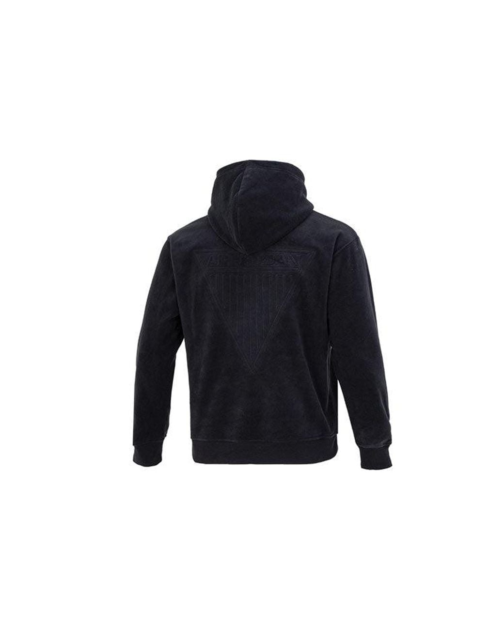 Nike Blue Solid Color Embroidered Polar Fleece Hooded Long Sleeves Hoodie Black for men