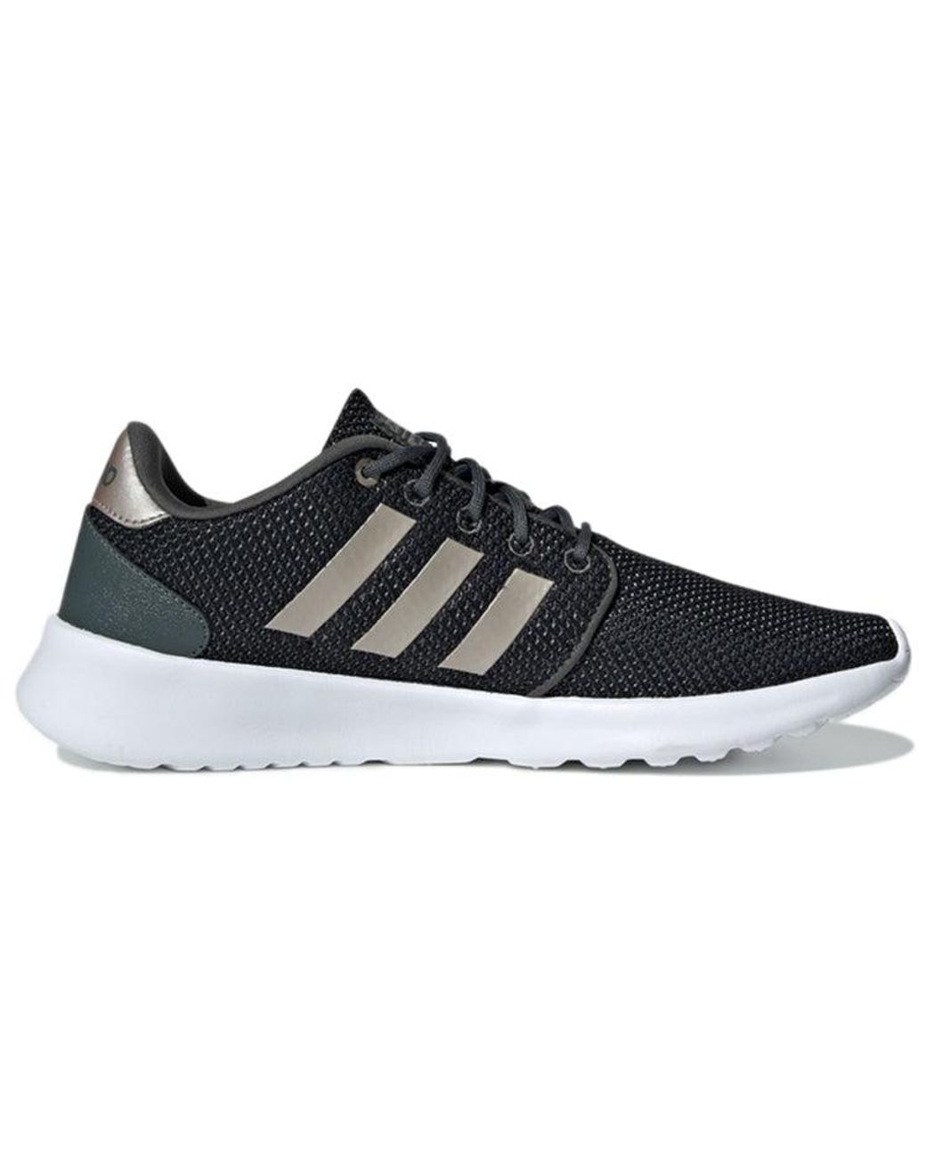 Adidas Black (Wmns) Cloudfoam Qt Racer Shoes Metallic'