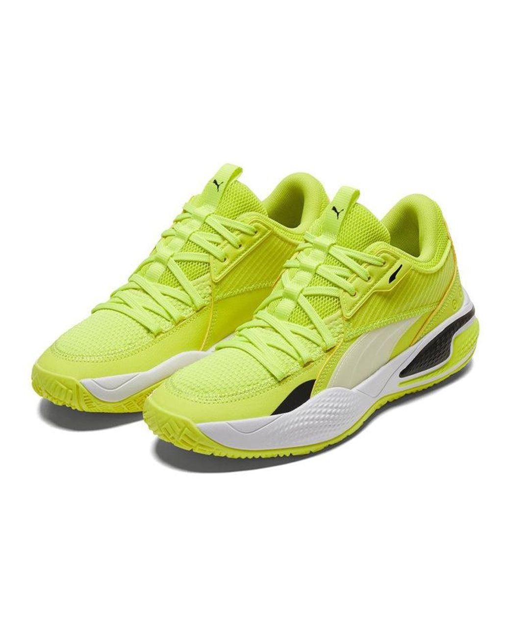 PUMA Yellow Court Rider I Glow' for men