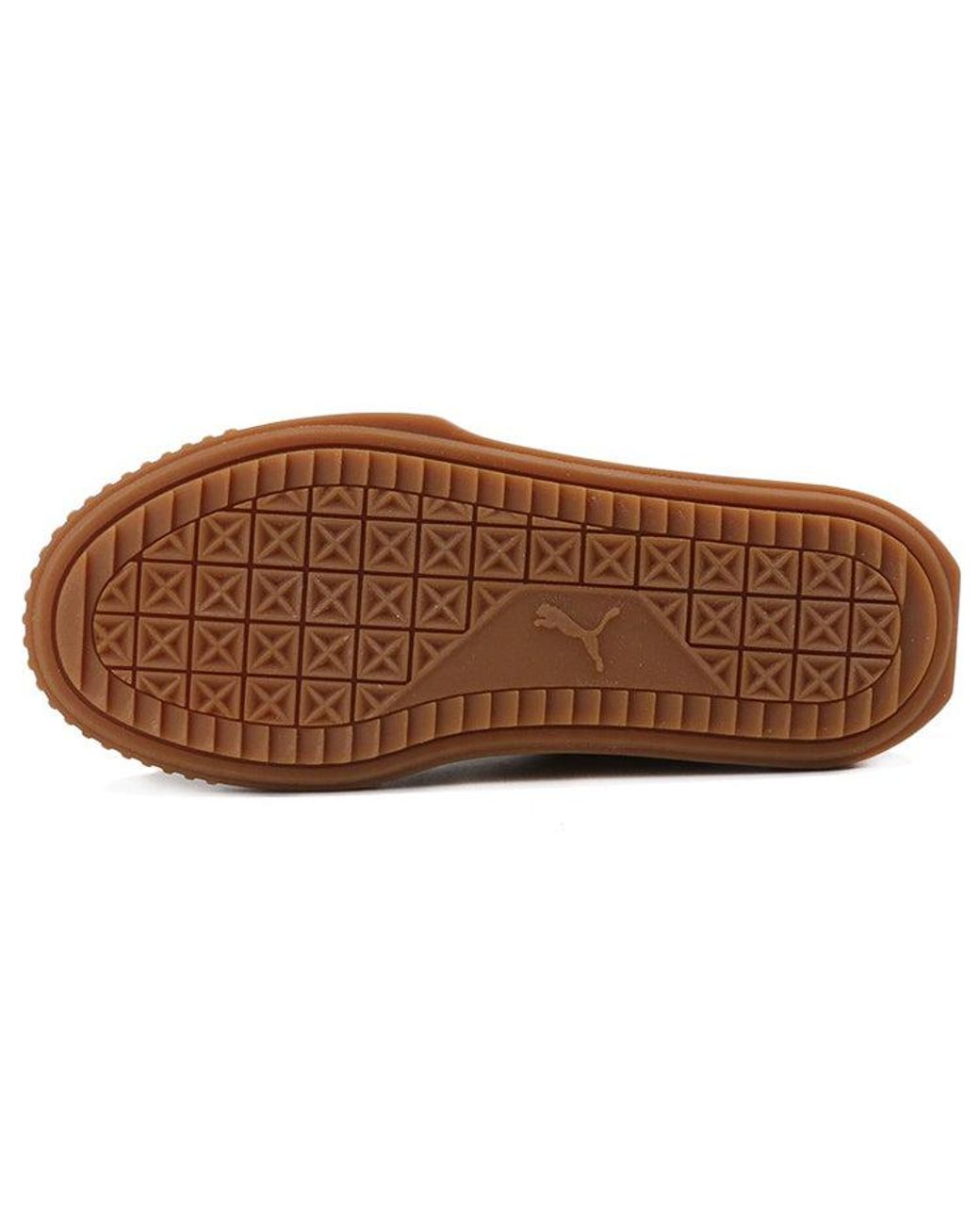 PUMA Brown Breaker Suede Rubber Casual Board Shoes for men