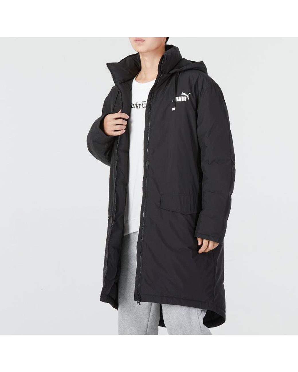 PUMA Black Padded Down Jacket for men