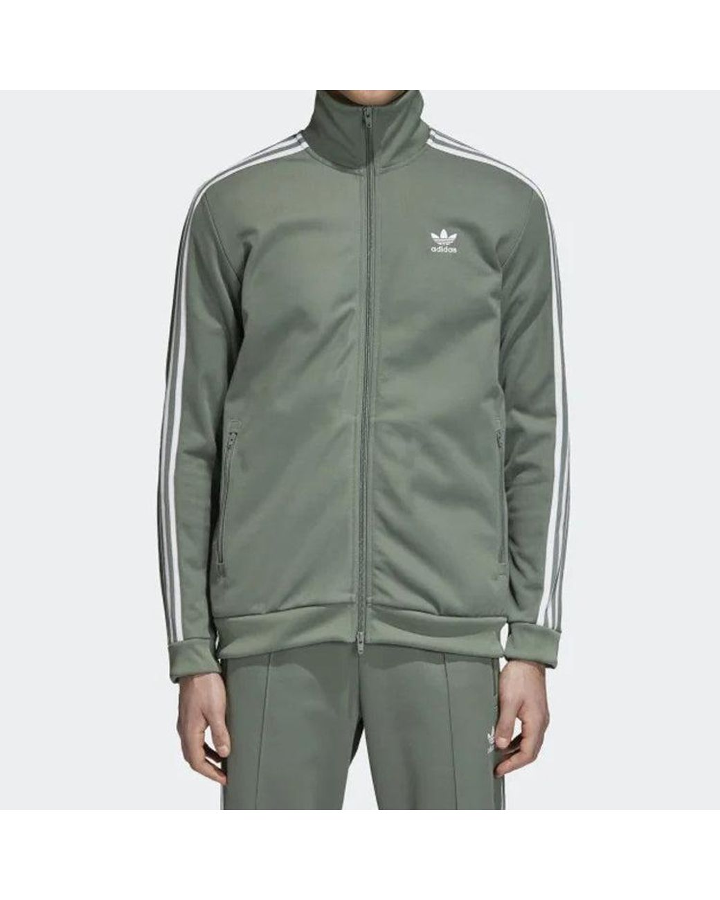 Adidas Green Originals Beckenbauer Track Top Trase for men