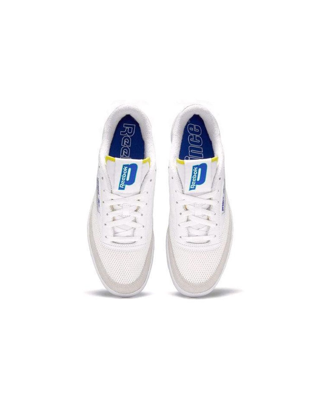 Reebok White Prince X Club C 85 Bright Cobalt' for men