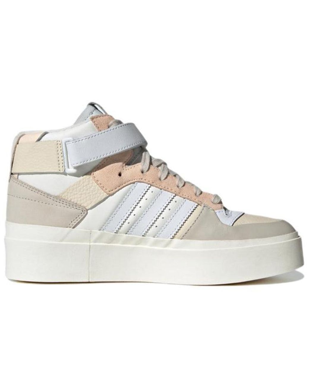 Adidas White (Wmns) Forum Bonega Mid Shoes 'Cloud Bliss'