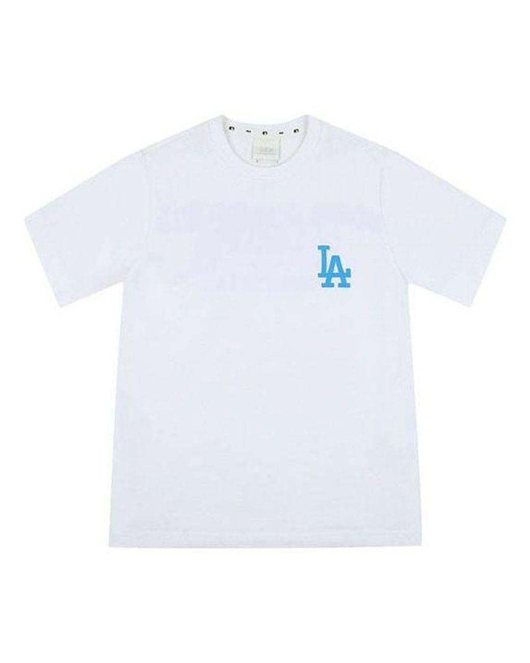 MLB White La Dodgers Los Angeles Dodgers Basic Printing Short Sleeve