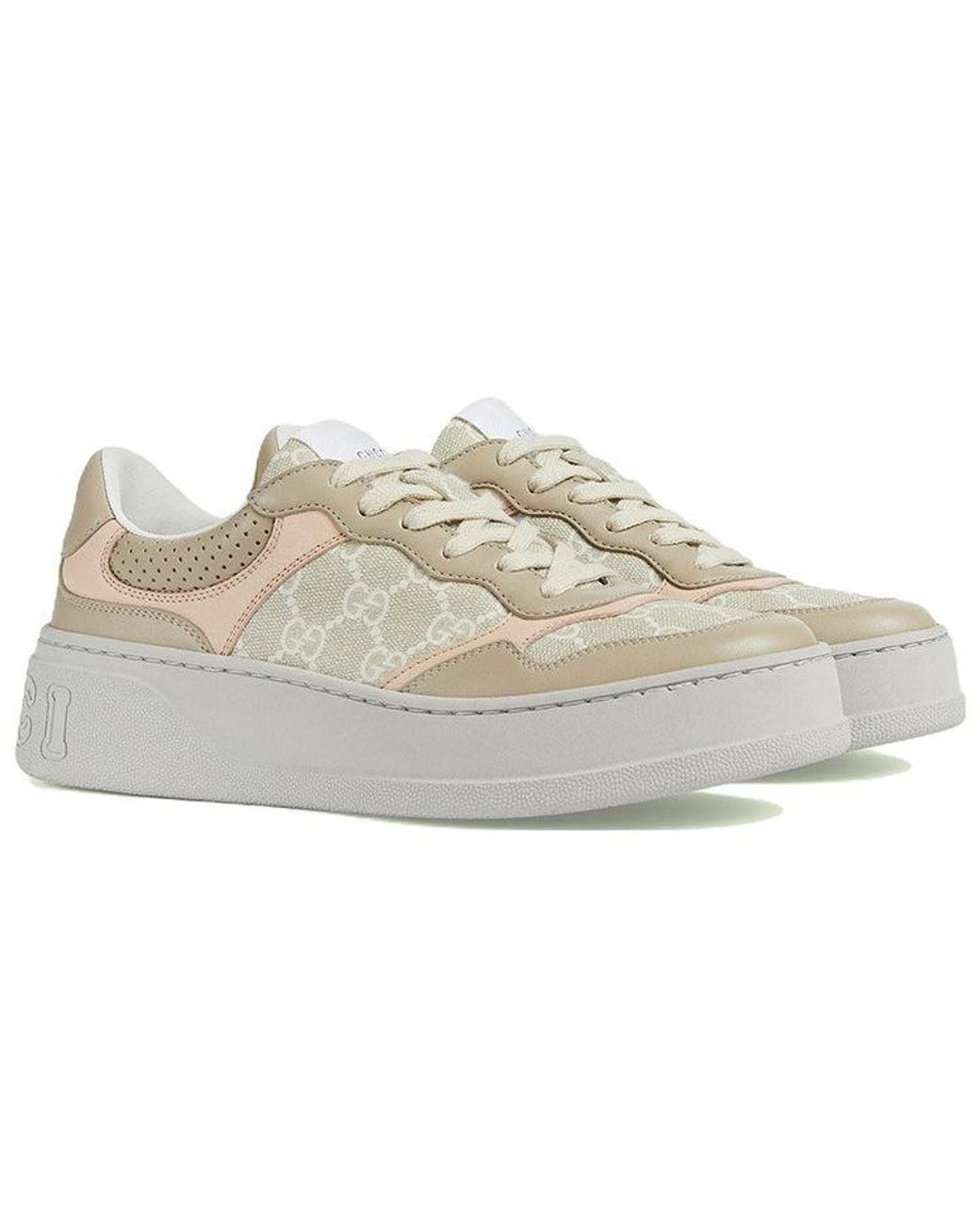 Gucci White (Wmns) Gg Sneaker 'Oatmeal Light'