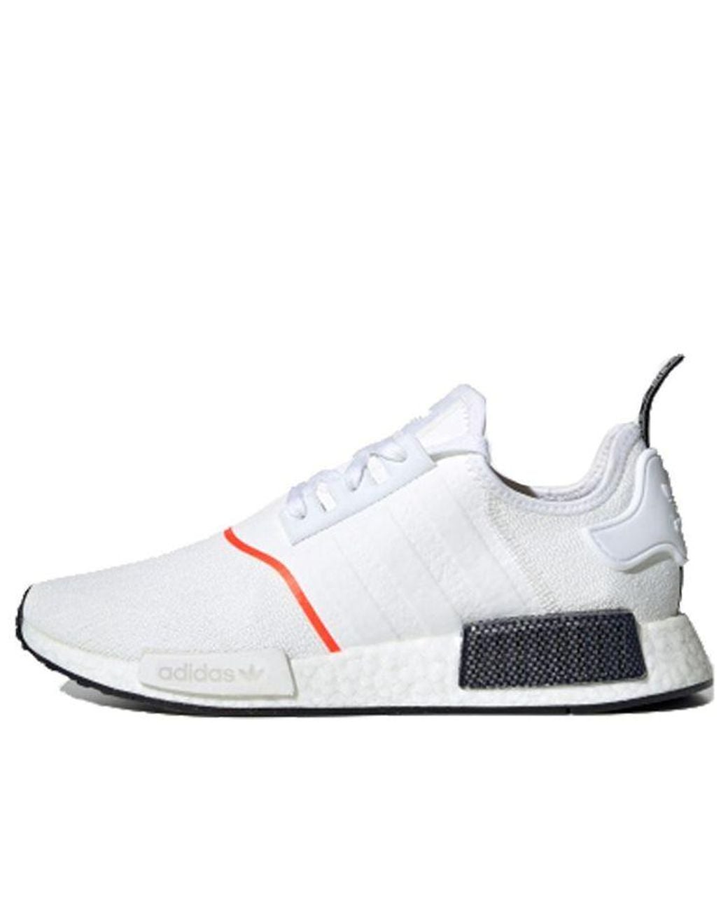 Adidas White Nmd_r1 ' Solar Red' for men