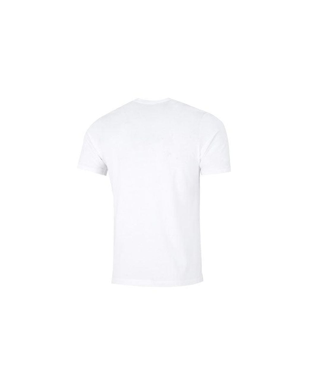 Adidas White Camo T Athleisure Casual Sports Logo Round Neck Short Sleeve T-Shirt for men