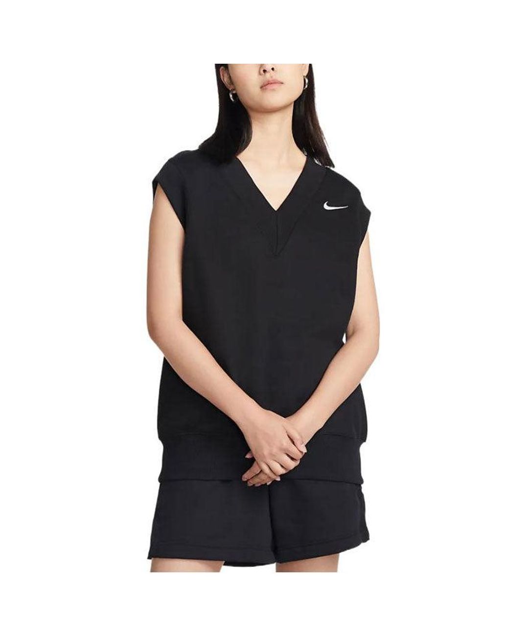 Nike Black (Wmns) Sportswear Phoenix Fleece Oversized Vest