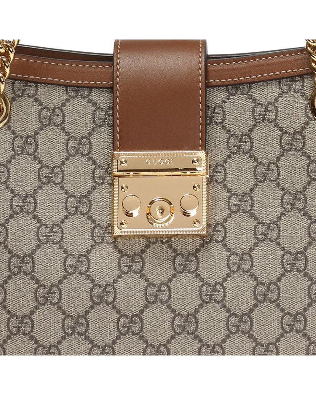 Gucci Gray (Wmns) Padlock Medium Gg Shoulder Bag