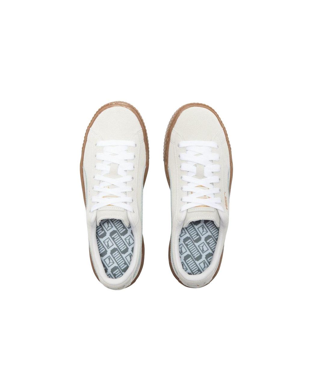 PUMA White (Wmns) Suede Platform Core L 'Whisper'