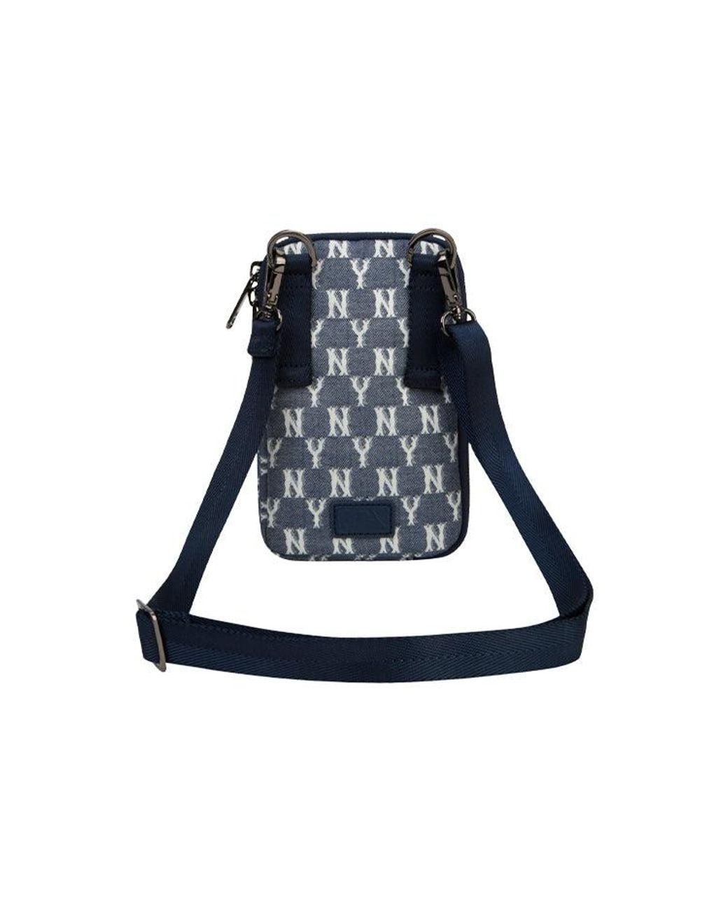 MLB Blue Monogram Ny New York Yankees Crossbody Bag