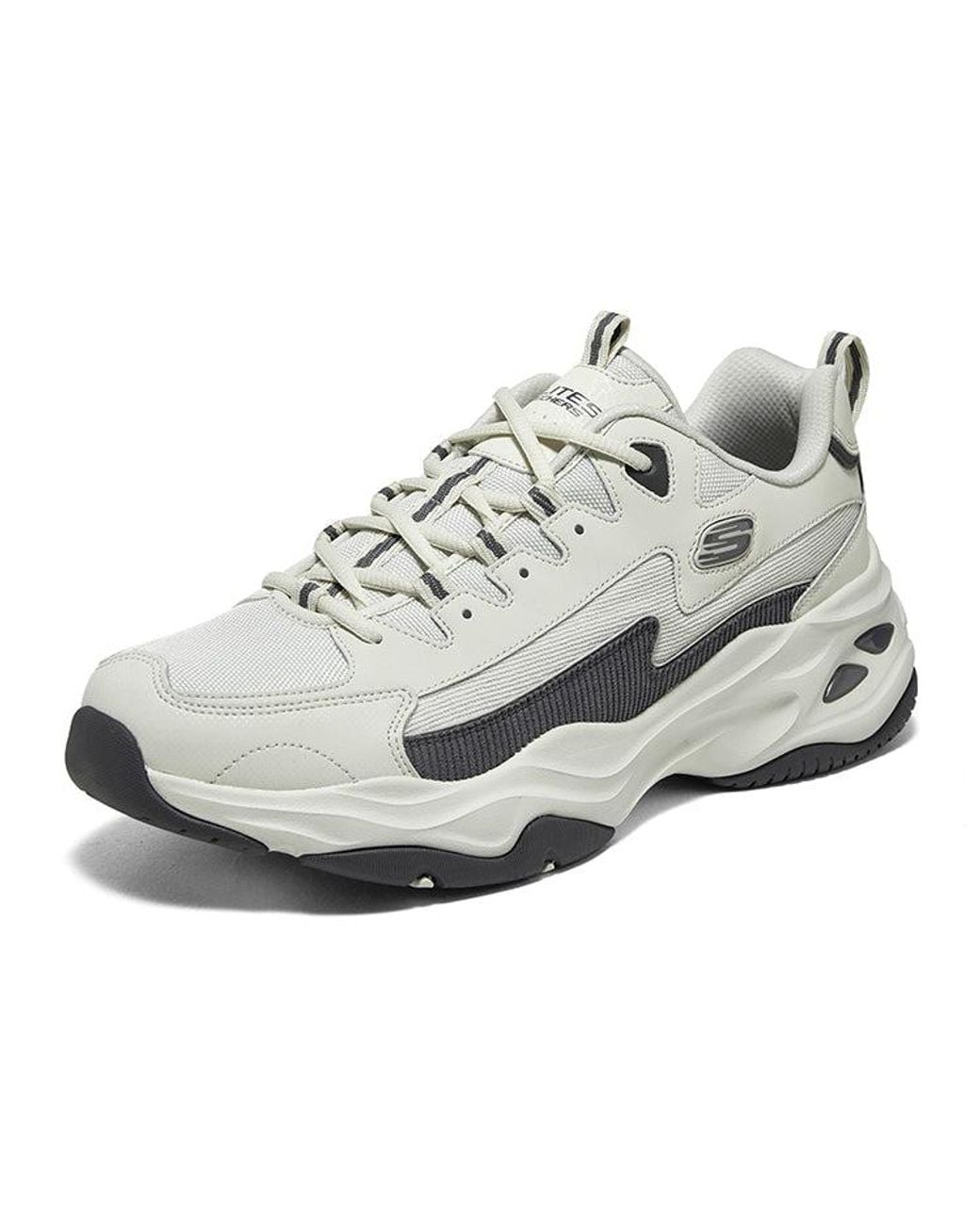 Skechers White D'Lites 4.0 Shoes for men