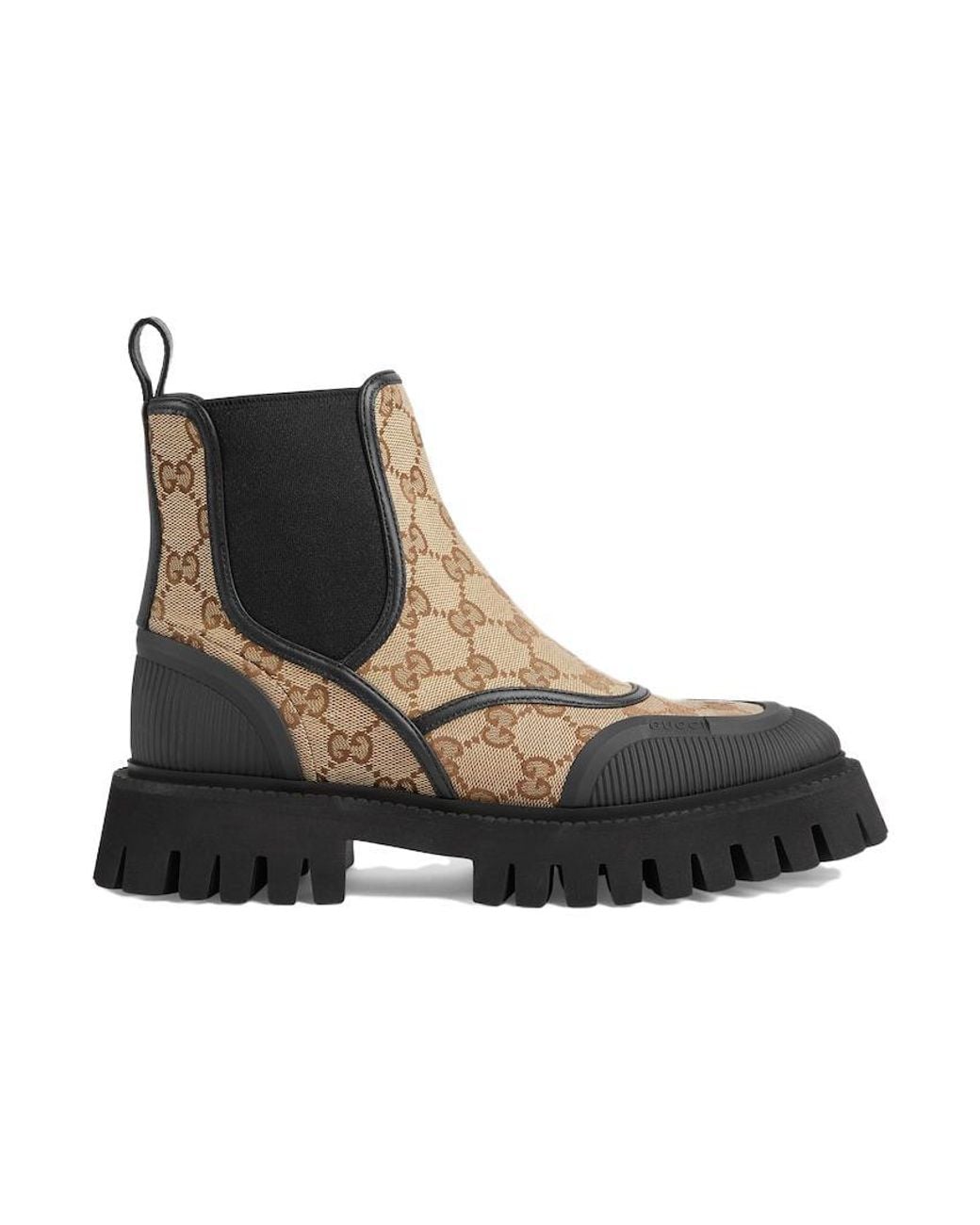Gucci Brown Monogram Canvas Boots