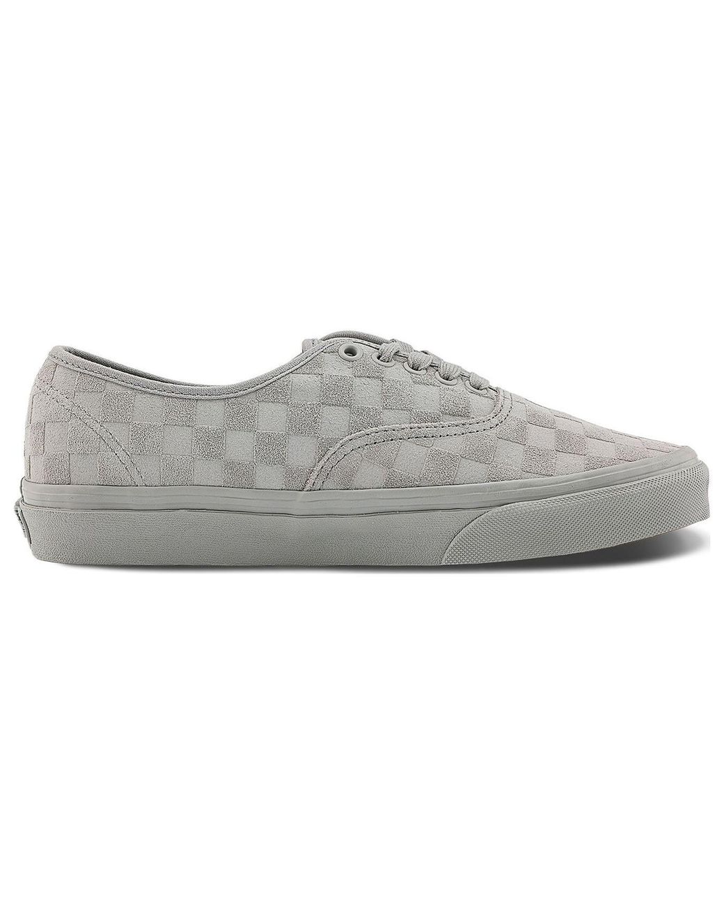 Vans Gray Authentic 'Mono Checkerboard' for men