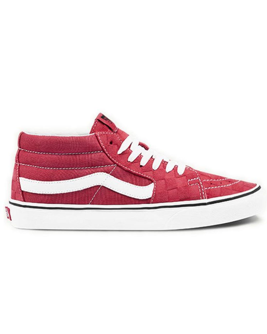 Vans Sk8-mid Mid-top Skate Shoes Red | Lyst