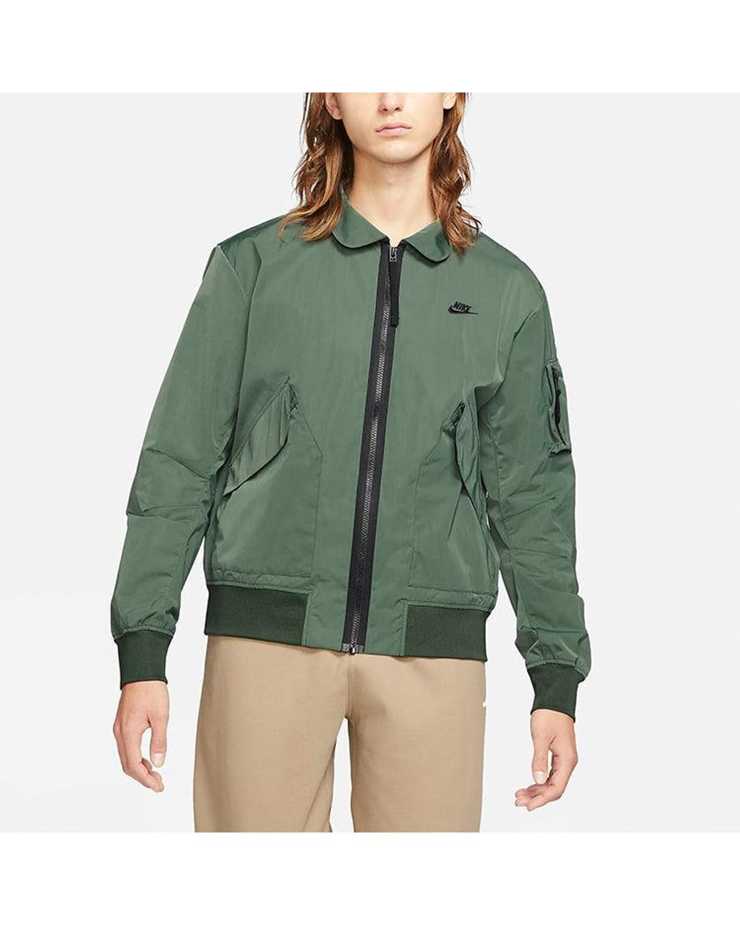 nike solid jacket