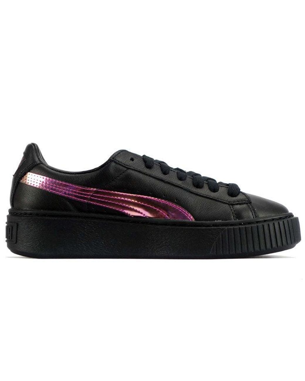 PUMA Black (Wmns) Basket Platform