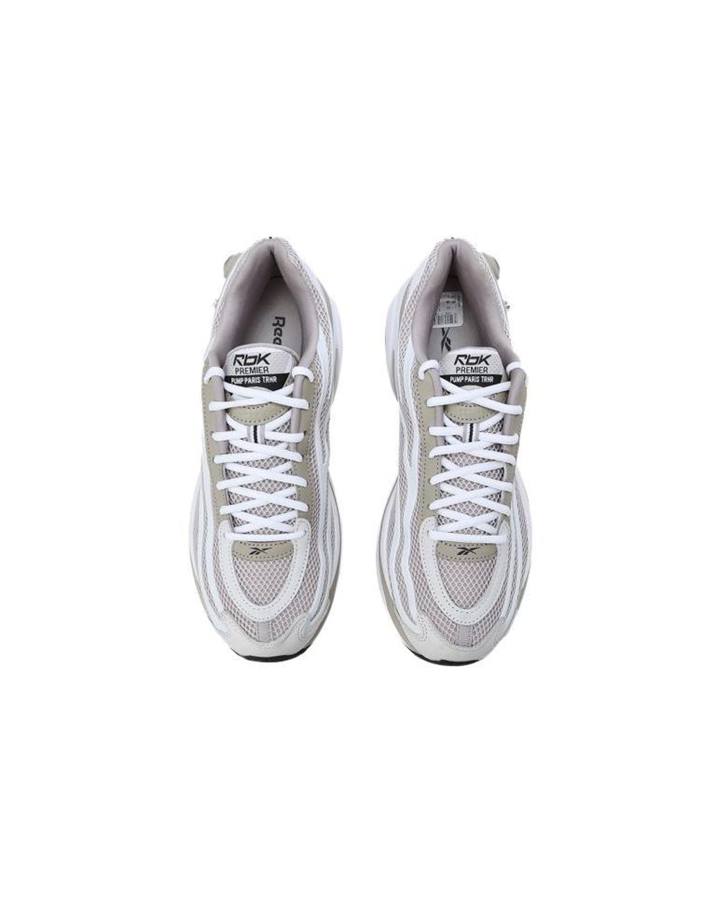 Reebok Gray Premier Pump Paris Trainer 'Moonstone' for men