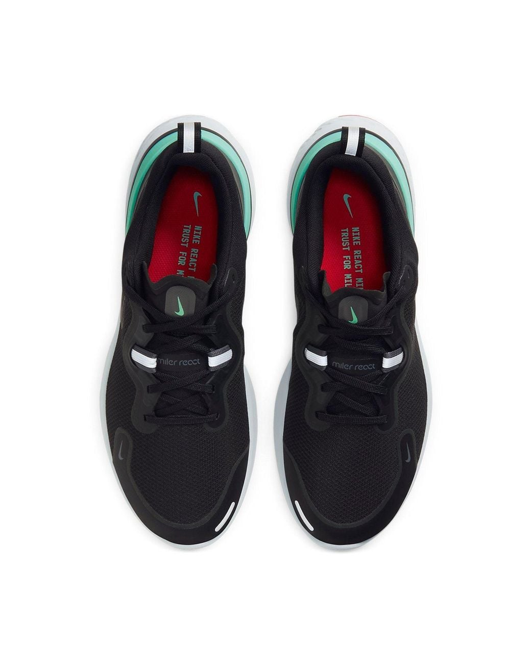 Nike Black React Miler Glow' for men