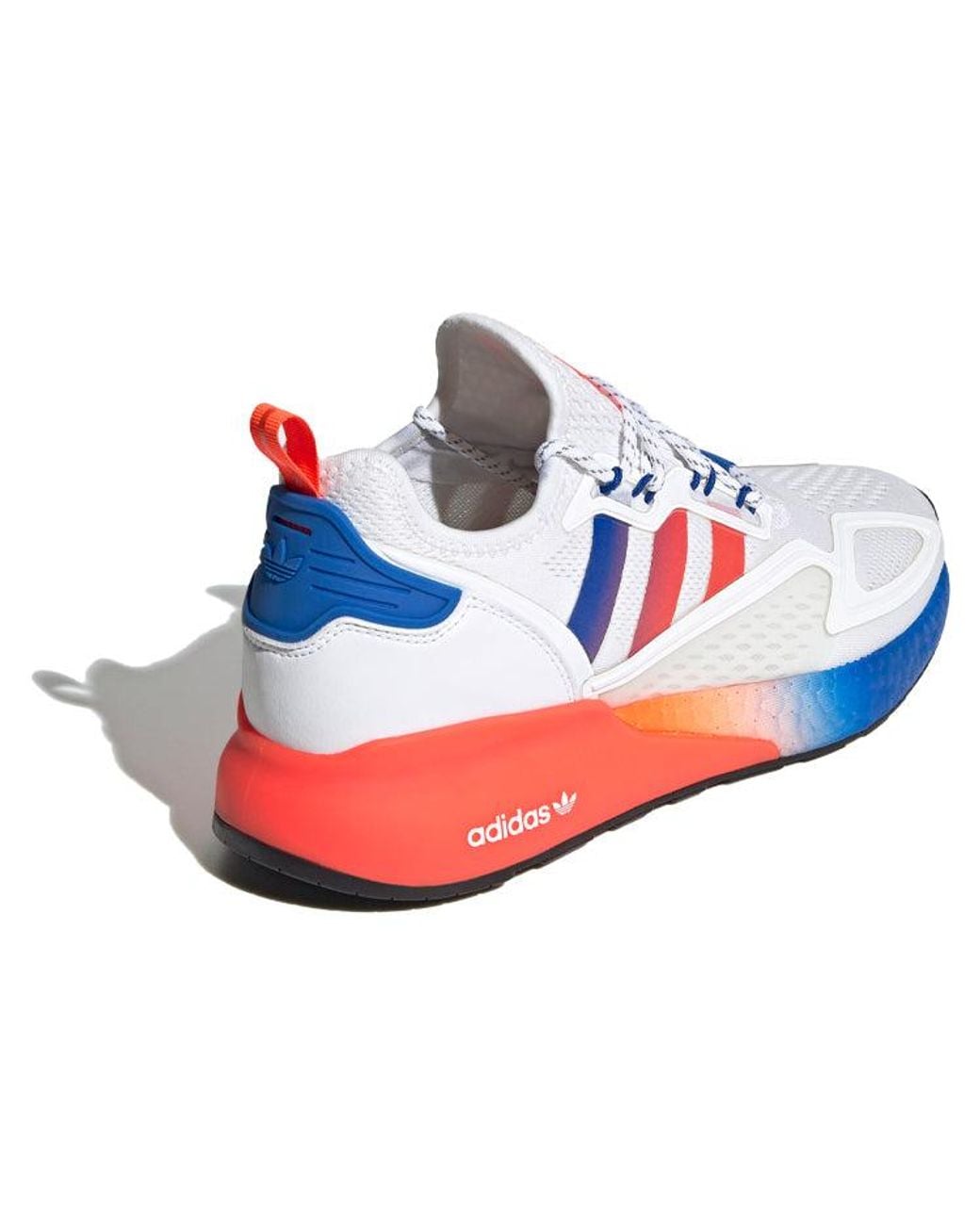 adidas zx 2k boost white solar red blue