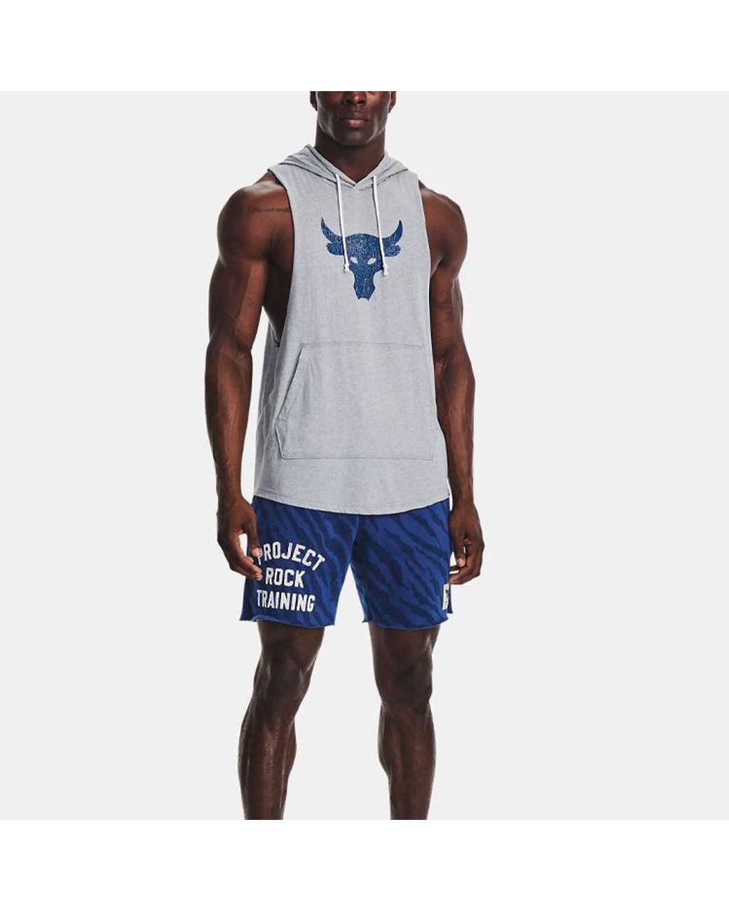 Under Armour Blue Project Rock Training Shorts for men
