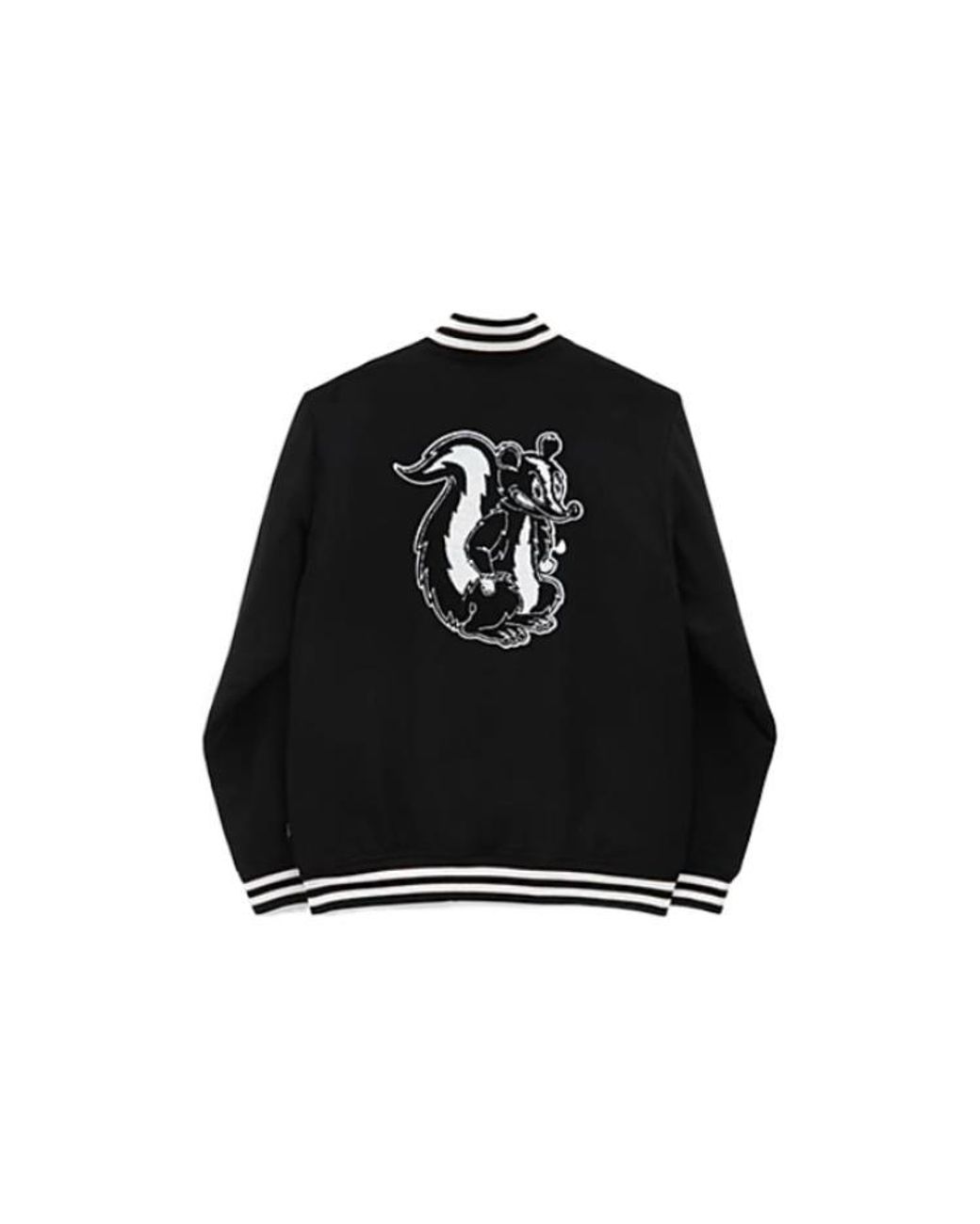 Vans Black Checkerboard Research Varsity Jacket for men