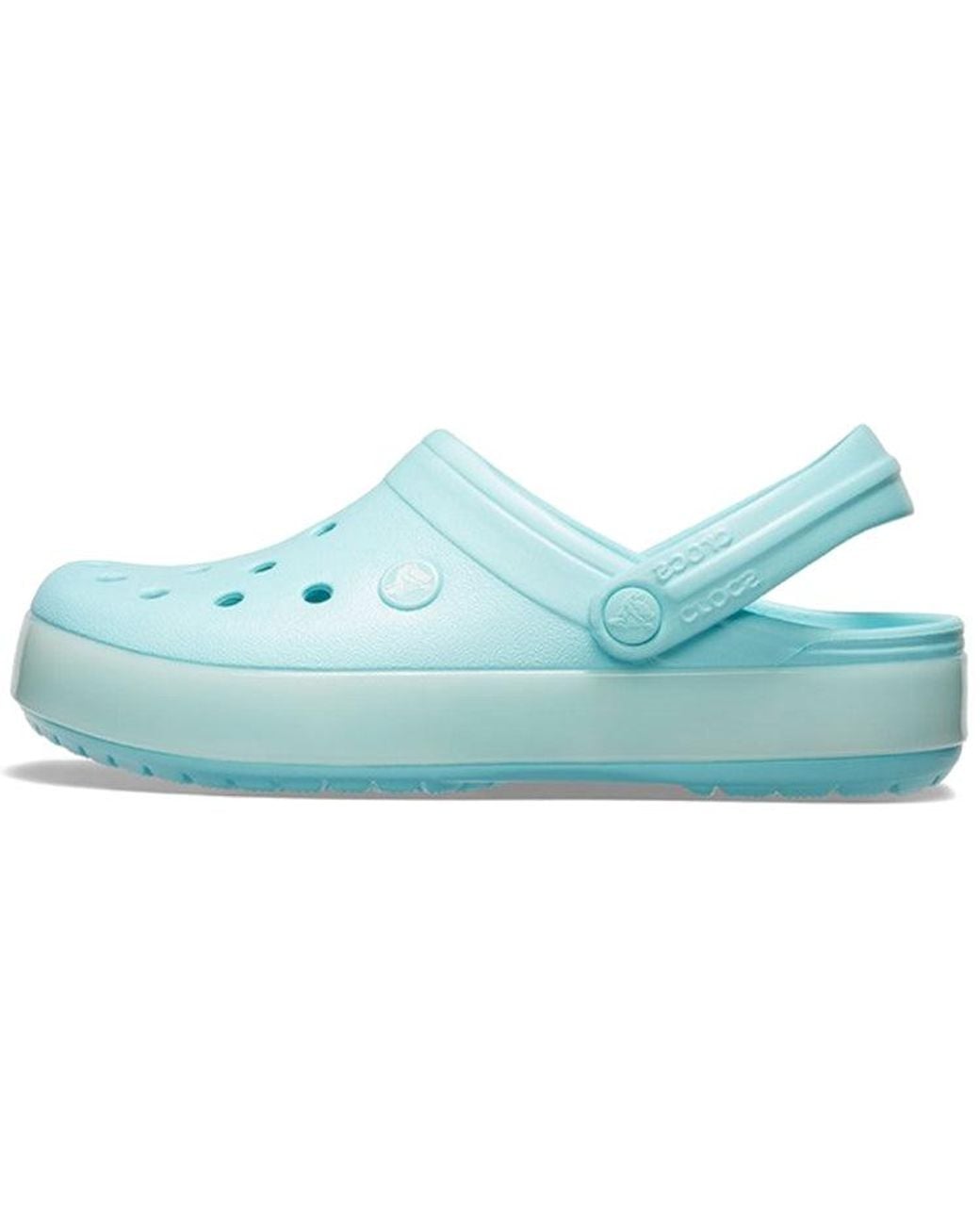 CROCSTM Blue Classic Clog Translucent Beach Ice Sandals for men