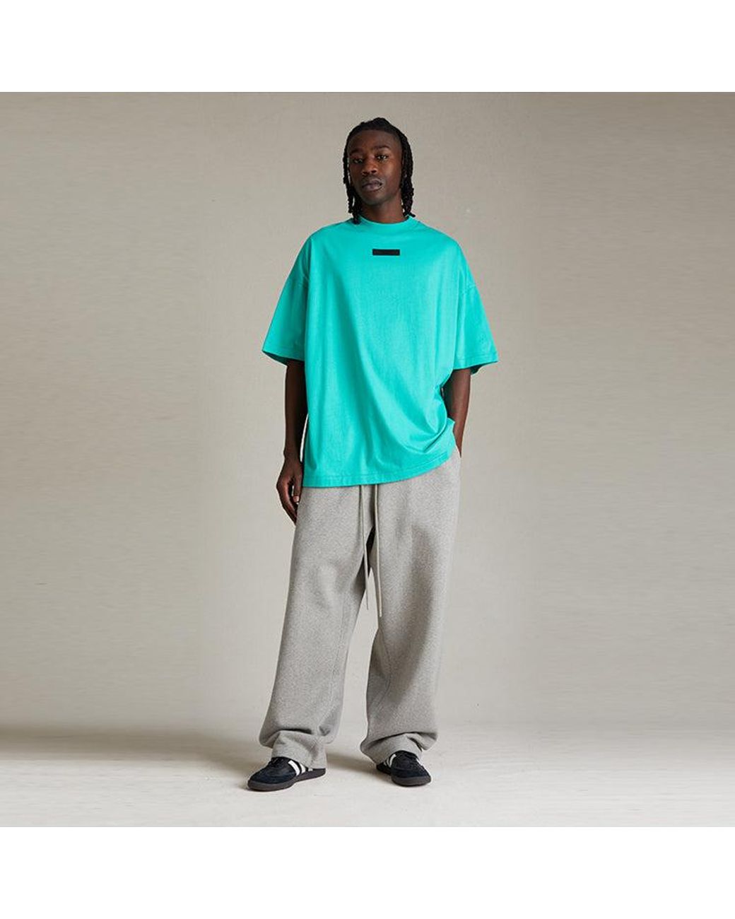 Fear Of God Green Ss24 Crewneck T-Shirt 'Mint Leaf' for men