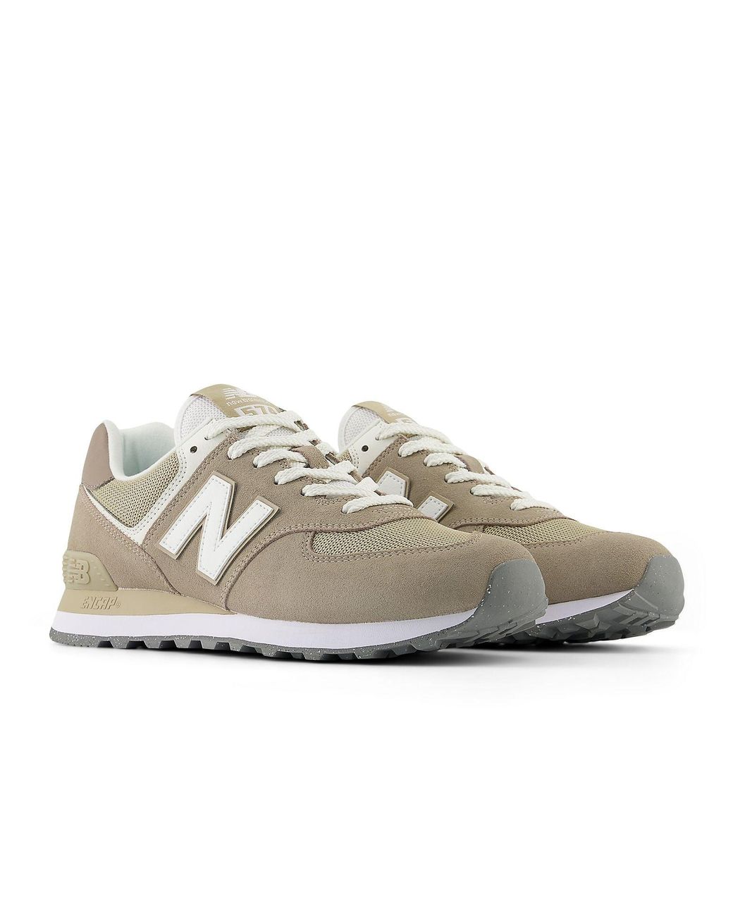 New Balance White 574 for men