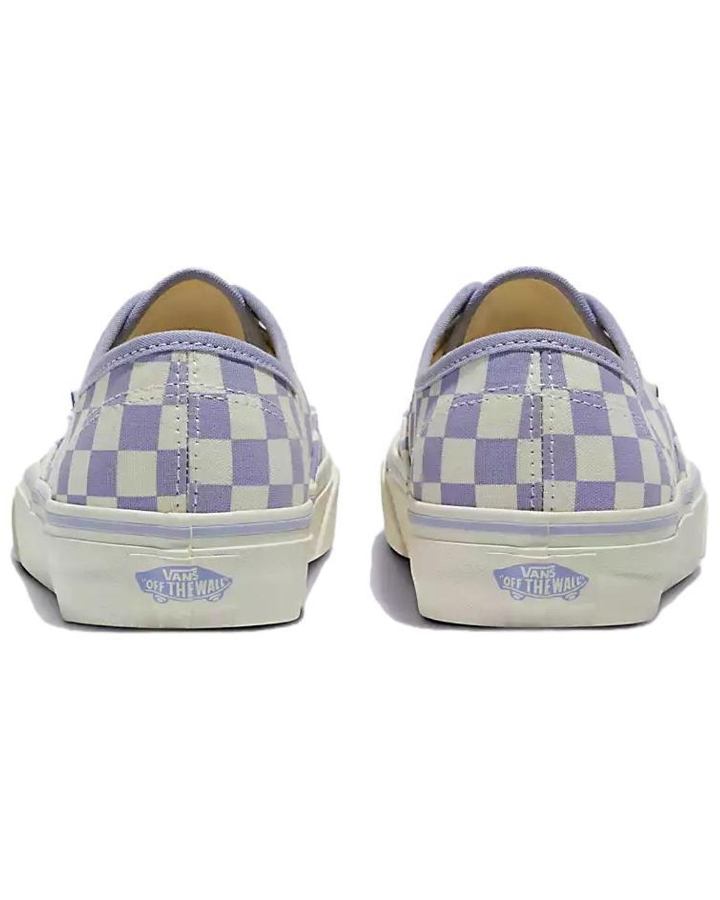 Vans Blue Authentic Checkerboard Shoes for men