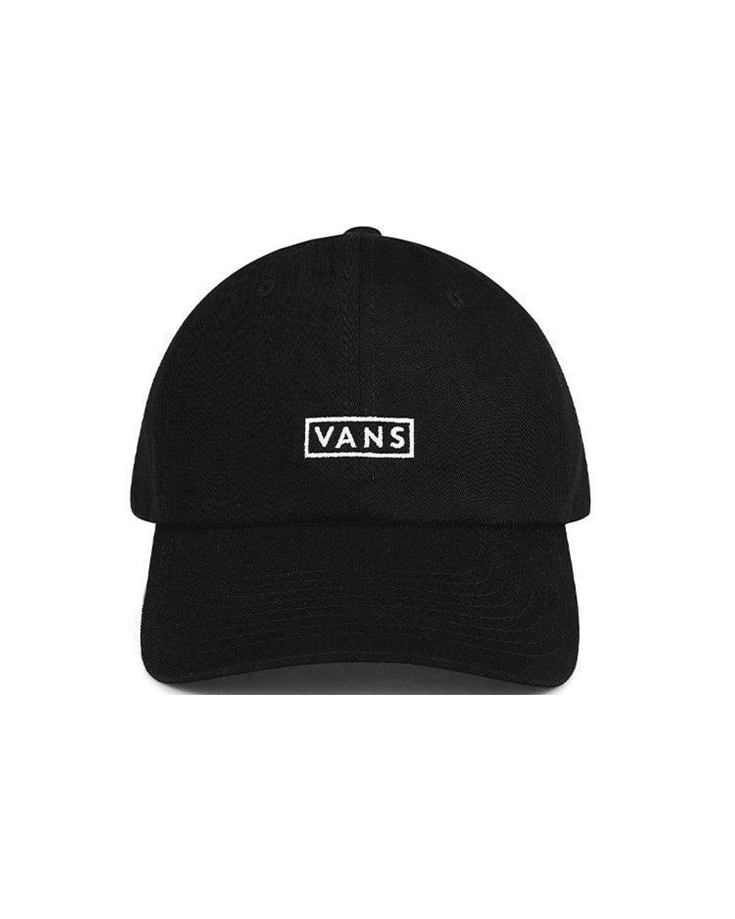 Vans Black Curved Bill Jockey Hat for men
