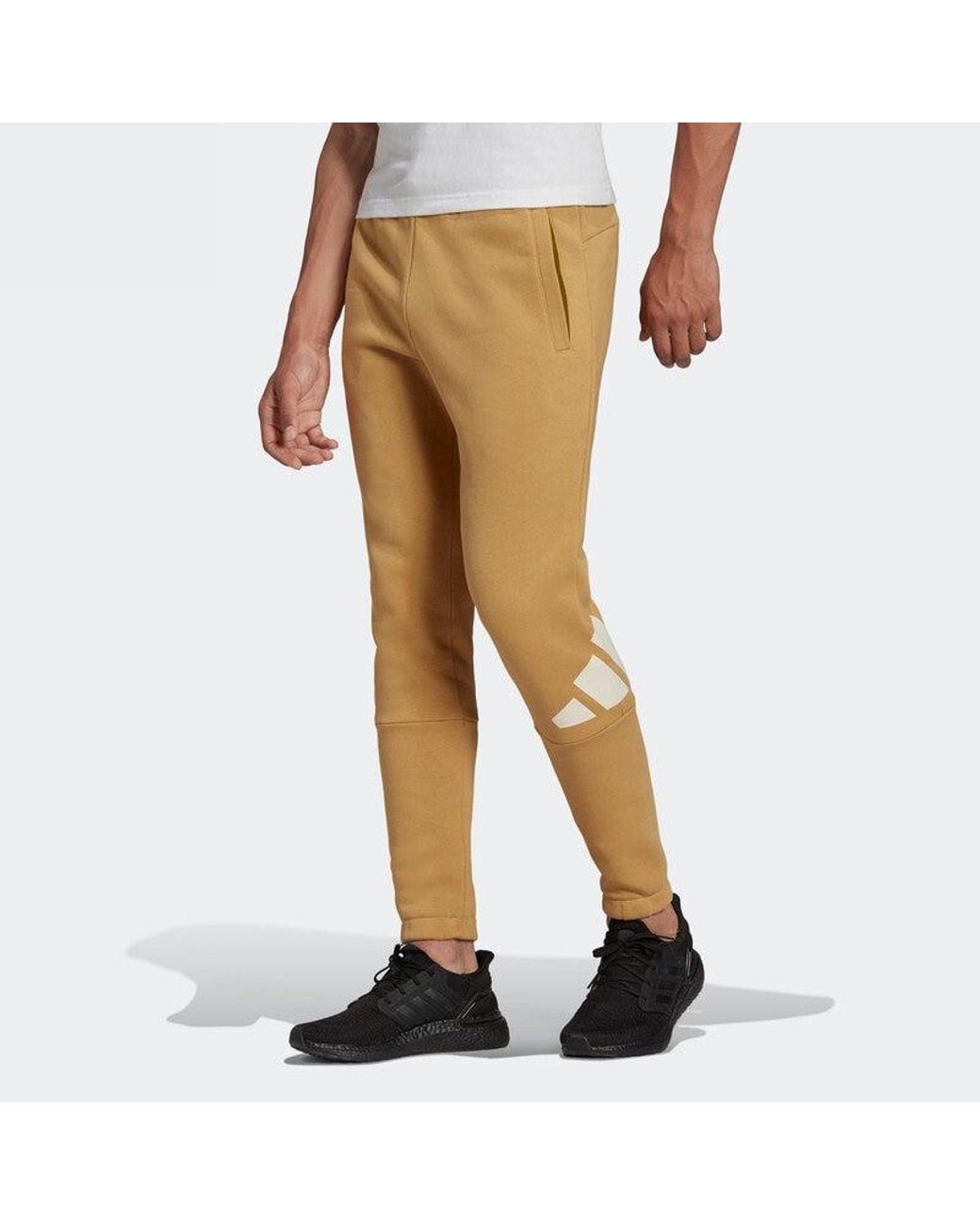 Adidas Natural Logo Printed Track Pants Asia Sizing for men